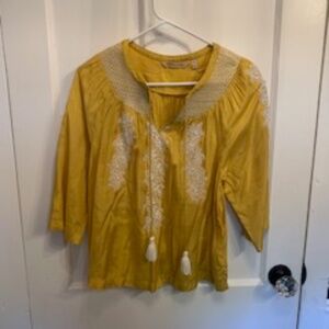 Soft Surroundings 3/4 length sleeve blouse